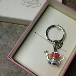 Coach Flower Watering Can Keychain